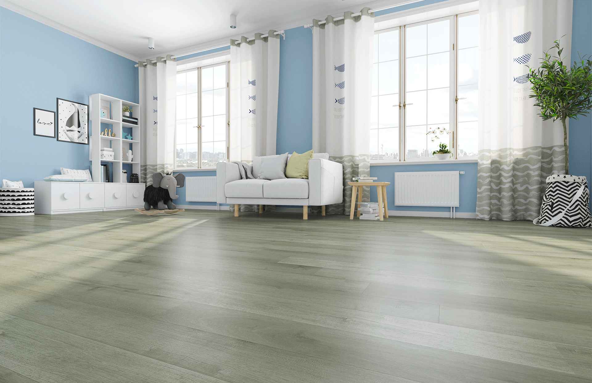 Кварцевый ламинат Home Expert Натуральный Дуб Баварский Лес 1207/69W906 